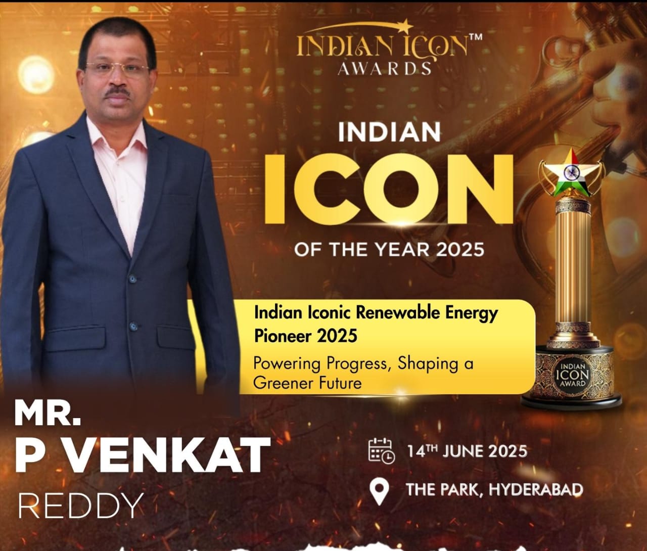 P. Venkat Reddy - Indian Iconic Renewable Energy Pioneer 2025
